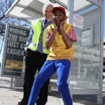 JJ Davis as Mr. Davis and Jaden Hollinger as CJ in The Rose Theater's production of LAST STOP ON MARKET STREET, playing April 14 - 30, 2023.