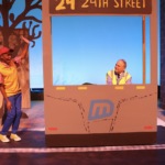 Jaden Hollinger as CJ and JJ Davis as Mr. Davis in The Rose Theater's production of LAST STOP ON MARKET STREET, playing April 14 - 30, 2023.