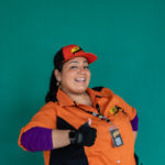 Carina DuMarce as Delivery Person in The Rose Theater's production of RED RIDING HOOD, playing March 22 - April 7, 2024.