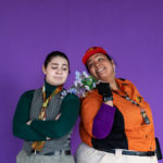 Carina DuMarce as Delivery Person and Rachel Smart as Wolfgang in The Rose Theater's production of RED RIDING HOOD, playing March 22 - April 7, 2024.