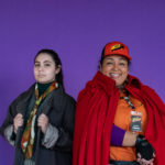 Carina DuMarce as Delivery Person and Rachel Smart as Wolfgang in The Rose Theater's production of RED RIDING HOOD, playing March 22 - April 7, 2024.