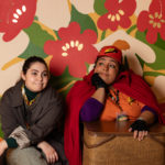 Carina DuMarce as Delivery Person and Rachel Smart as Wolfgang in The Rose Theater's production of RED RIDING HOOD, playing March 22 - April 7, 2024.