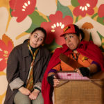 Carina DuMarce as Delivery Person and Rachel Smart as Wolfgang in The Rose Theater's production of RED RIDING HOOD, playing March 22 - April 7, 2024.