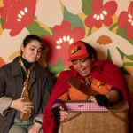 Carina DuMarce as Delivery Person and Rachel Smart as Wolfgang in The Rose Theater's production of RED RIDING HOOD, playing March 22 - April 7, 2024.