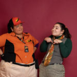 Carina DuMarce as Delivery Person and Rachel Smart as Wolfgang in The Rose Theater's production of RED RIDING HOOD, playing March 22 - April 7, 2024.