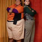 Carina DuMarce as Delivery Person and Rachel Smart as Wolfgang in The Rose Theater's production of RED RIDING HOOD, playing March 22 - April 7, 2024.