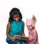 Scarlett Simpson as Wilbur and Mahalet Kinde as Fern in The Rose Theater's production of CHARLOTTE'S WEB, playing April 19 - May 5, 2024.