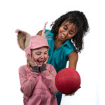 Scarlett Simpson as Wilbur and Mahalet Kinde as Fern in The Rose Theater's production of CHARLOTTE'S WEB, playing April 19 - May 5, 2024.