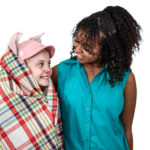 Scarlett Simpson as Wilbur and Mahalet Kinde as Fern in The Rose Theater's production of CHARLOTTE'S WEB, playing April 19 - May 5, 2024.