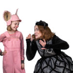 Scarlett Simpson as Wilbur and Miriam Gutiérrez as Charlotte in The Rose Theater's production of CHARLOTTE'S WEB, playing April 19 - May 5, 2024.