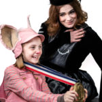 Scarlett Simpson as Wilbur and Miriam Gutiérrez as Charlotte in The Rose Theater's production of CHARLOTTE'S WEB, playing April 19 - May 5, 2024.